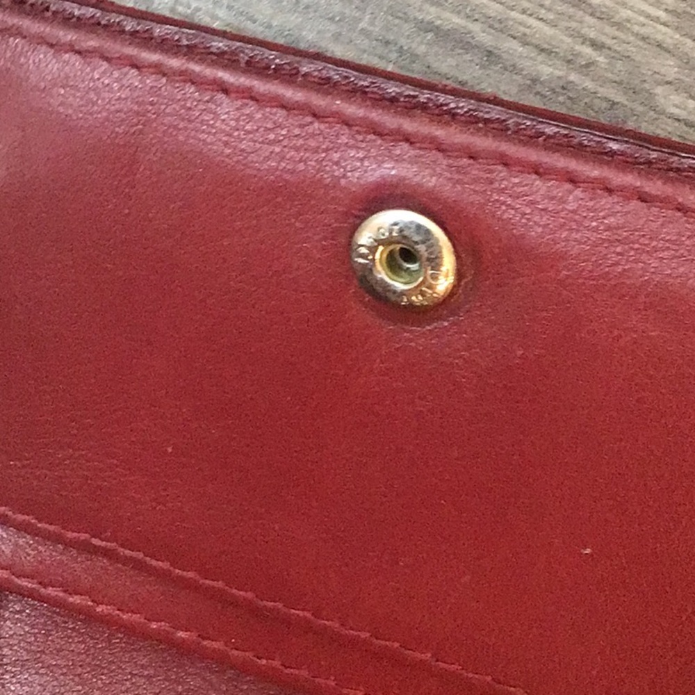 Dior Burgundy Red Card Holder with Box - Picture 12 of 16